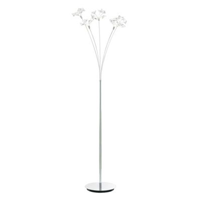 Kite K9 Crystal Glass Halogen Chrome Floor Lamp