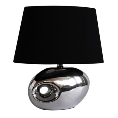 Litecraft Chrome Small Calypso Table Lamp