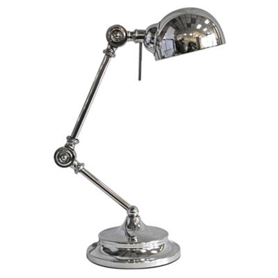 Litecraft Chrome Jointed Table Lamp