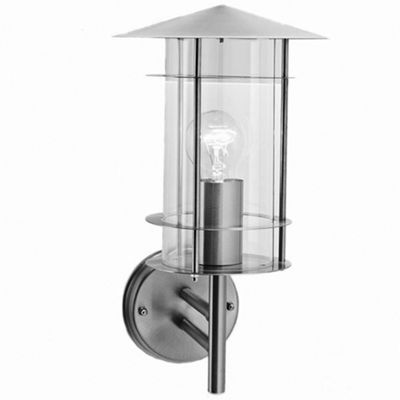 Litecraft Rossano Stainless Steel Outdoor Wall Light