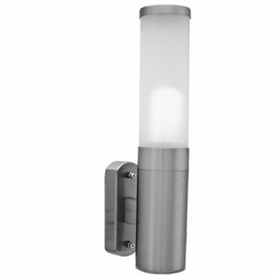 Litecraft Vercelli Stainless Steel Outdoor Wall Light