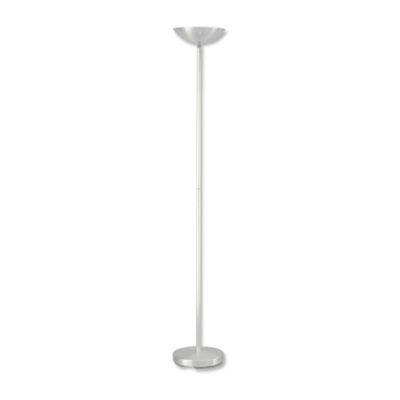 White Buro Halogen Up lighter Floor Lamp