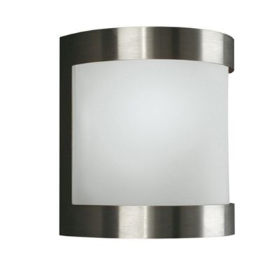 Litecraft Stainless Steel Picola square Outdoor Wall Light