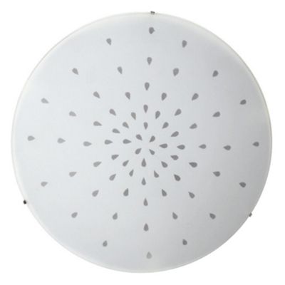 Opaque Glass Round Bathroom Ceiling Light