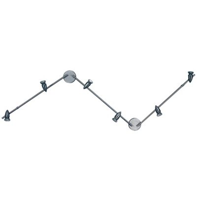 Litecraft Chrome 6 Light 3 Bar Halogen Spot Light