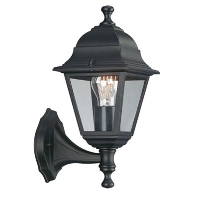 Litecraft Black Venizio Upward Outdoor Wall Light