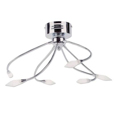 Litecraft Chrome 6 Light Flexi Arm Ceiling Light