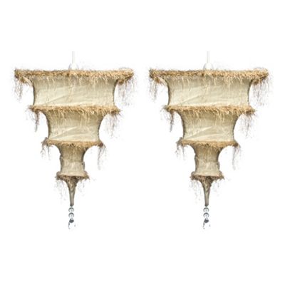 Pack of Two Gold Eyelash Ceiling Windsocks