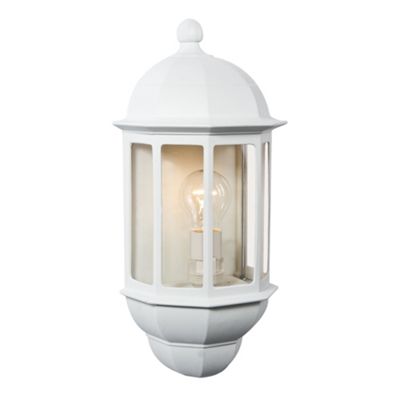 Litecraft White Flush Outdoor Wall Lantern