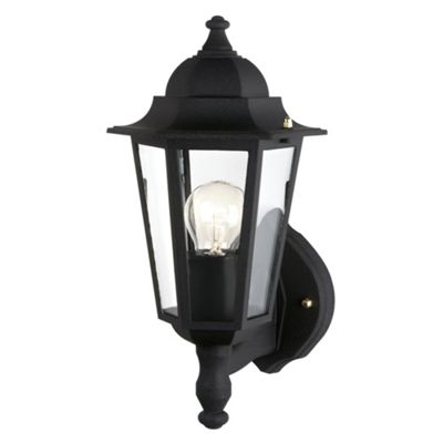 Litecraft Black Energy Saving Outdoor Wall Lantern Light