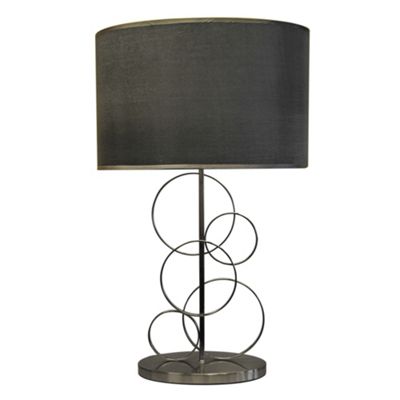 Black Large Circles Table Lamp