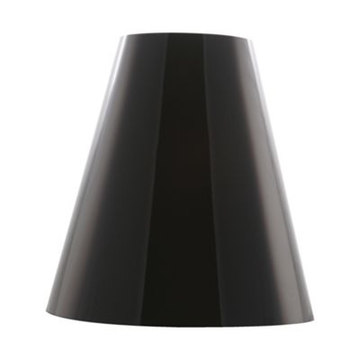 Zany Black Nickel Tall Cone Lamp Shade