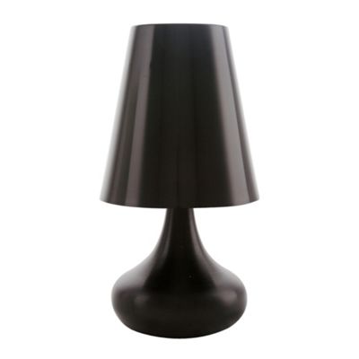 Litecraft Zany Aluminium Black Nickle Table Lamp