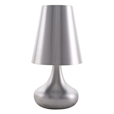 Litecraft Zany Aluminium Silver Table Lamp