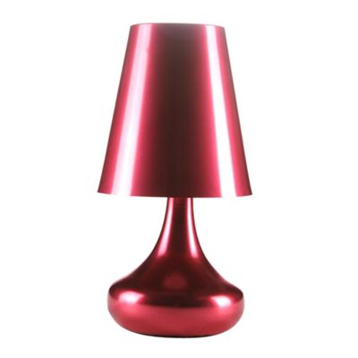 Litecraft Zany Aluminium Red Table Lamp