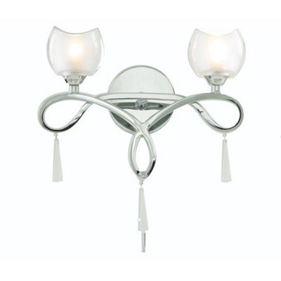 Marta chrome 2 light wall light