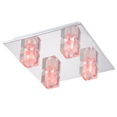 Litecraft Cubic 4 light colour changing led ceiling light