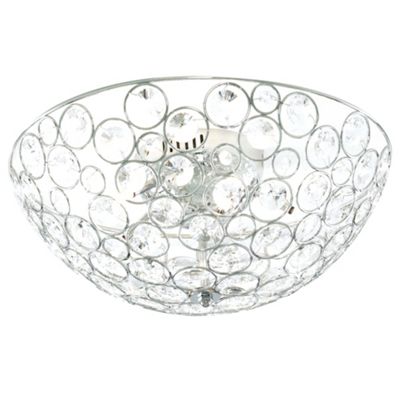 Android Crystal Flush Ceiling Light