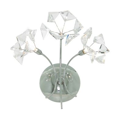 Litecraft Kite 3 Light Crystal Wall Light