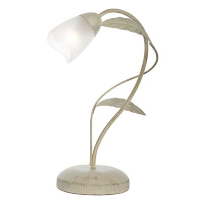 Litecraft Elana Cream Floral Table Lamp