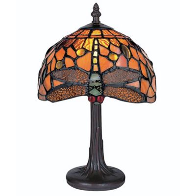 Litecraft Dragonfly Small Tiffany Table Lamp