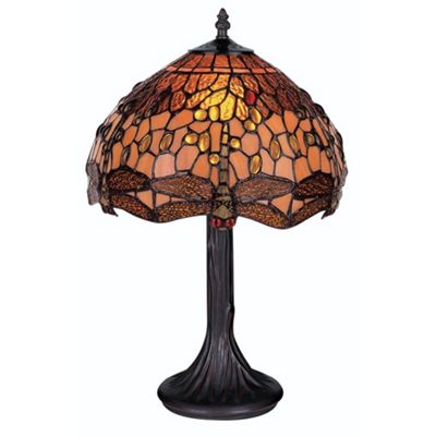 Litecraft Dragonfly Tiffany Table Lamp