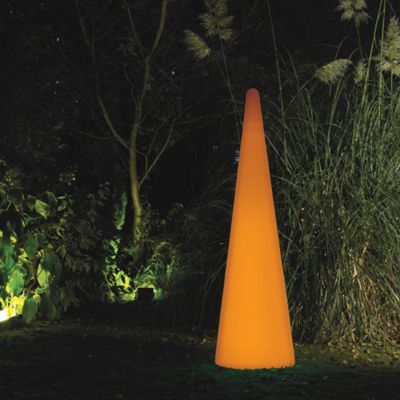 Orange Illuminated Decorative Cone Light