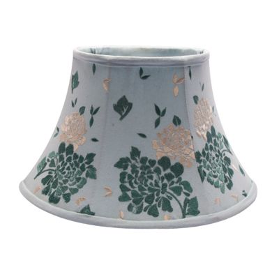 Pack of two 12 Inch Embroidered Leaf Duck Egg Lamp Shades