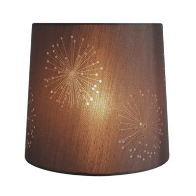 Pack of two Chocolate Starburst 9 Inch Lamp Shades