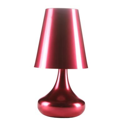 Litecraft Pack of two Zany Aluminium Red Table Lamps