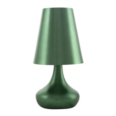 Litecraft Pack of two Zany Aluminium Green Table Lamps
