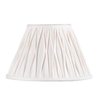 Pack of two 10 inch Pinch Pleated Ivory Drum Lamp Shade