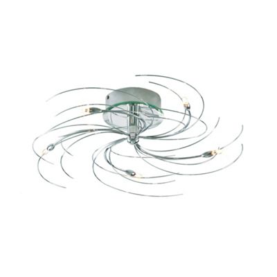 Vortex Polished Chrome 5 Light Ceiling Light