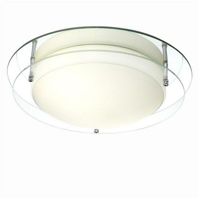Litecraft Energy Saving Flush Glass Ceiling Light