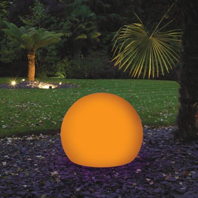 Orange CFL 60cm Illuminated Decorative Ball Light