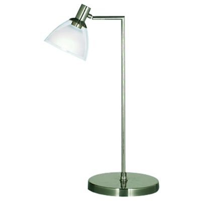 Litecraft Park Lane Satin Silver Table Lamp