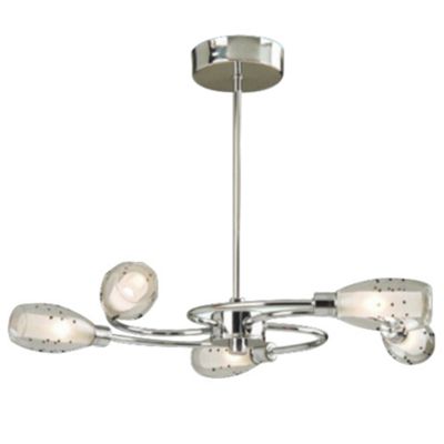 Litecraft Algol Chrome 5 Light Ceiling Light