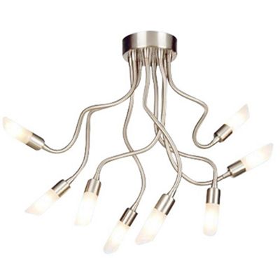 Litecraft Hadar Chrome 8 Light Ceiling Light