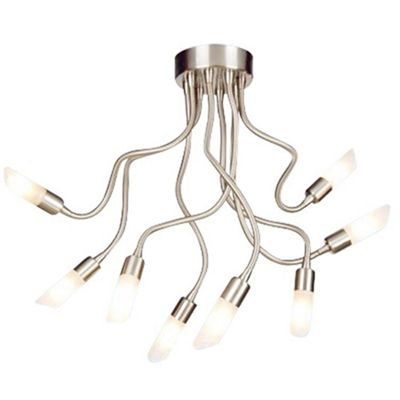 Litecraft Hadar Chrome 8 Light Ceiling Light