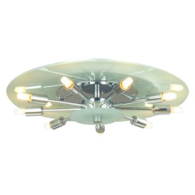 Litecraft Hamal 9 Light Flush Ceiling Light