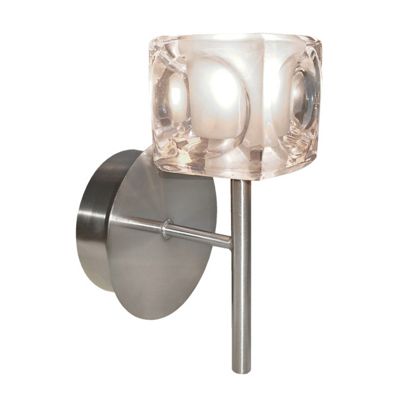 Vega Satin Silver Wall Light