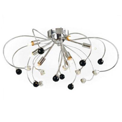 Litecraft Crux Chrome 8 Light Ceiling Light