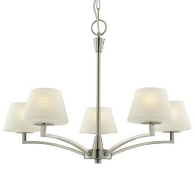 Dara brushed chrome 5 light ceiling light