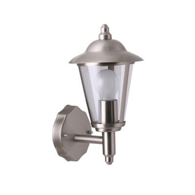 Litecraft Pack of 2 Neil Stainless Steel Outdoor Wall Lights