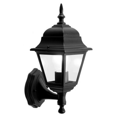 Litecraft Pack of 2 Aruba Black Outdoor Wall Lanterns