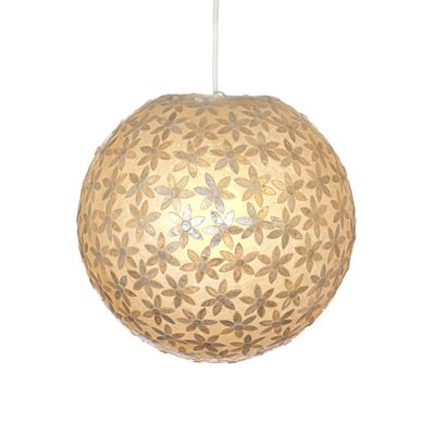 Easy Fit Capiz Floral Pendant Shade