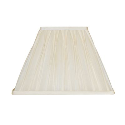 12 inch Ivory Pinch Pleat Silk Lamp Shade