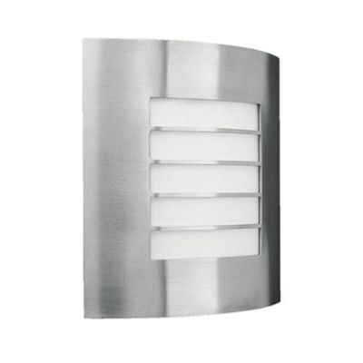 Litecraft Oslo Stainless Steel Outdoor Wall Light