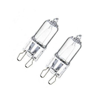 Litecraft 2 Pack of 40 Watt G9 Halogen Capsule Light Bulb - Clear - . -