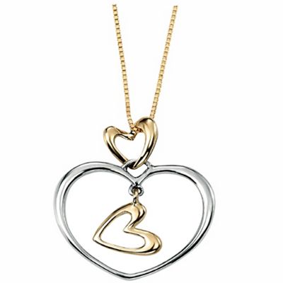 Ladies 9ct gold pendant and necklace